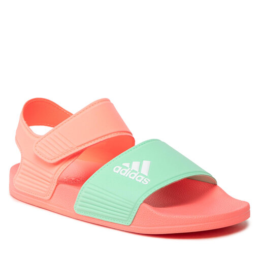 Adidas red sandals best sale