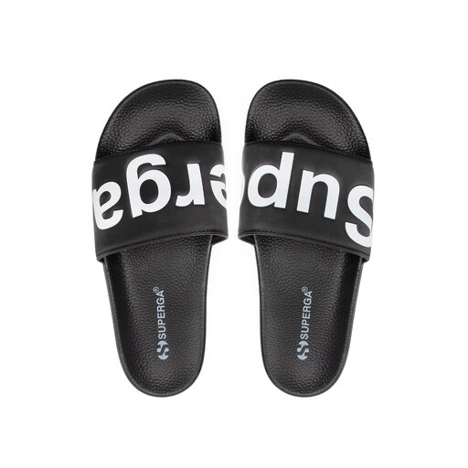 superga slides black