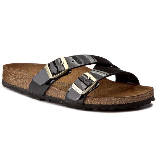 Birkenstock yao black patent clearance