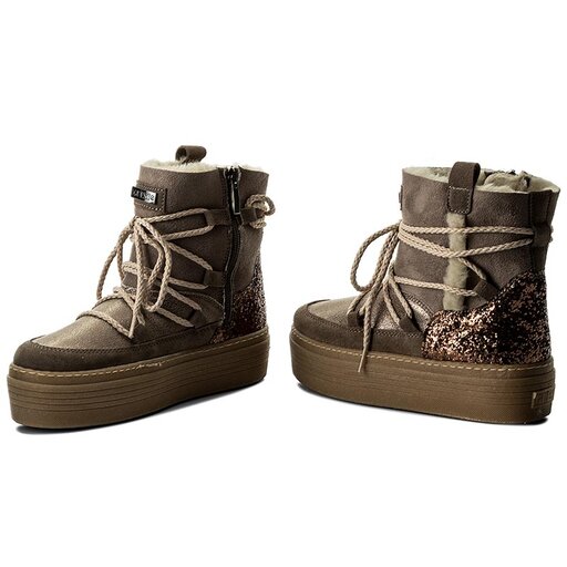 Botine Guess Claudia FLCLD4 ELE10 TAUPE epantofi.ro