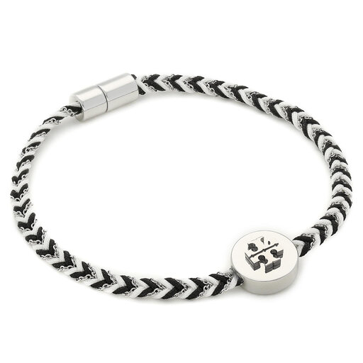 Bransoletka Tory Burch Kira Braided Bracelet 78923 Czarny