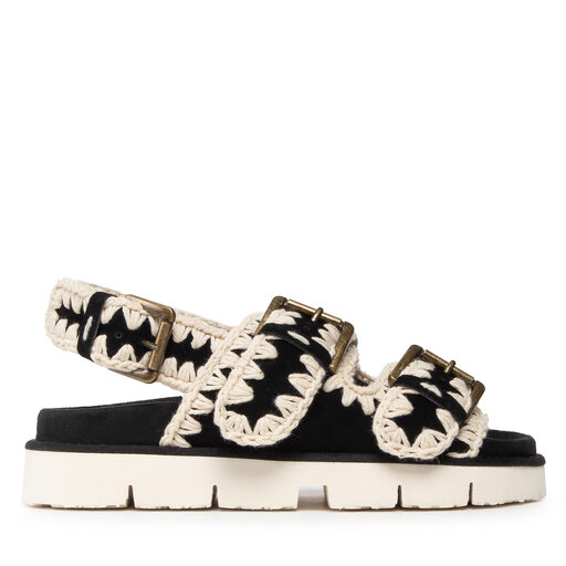 Sandalias Mou New Bio 02-With Buckles SW461003A Negro