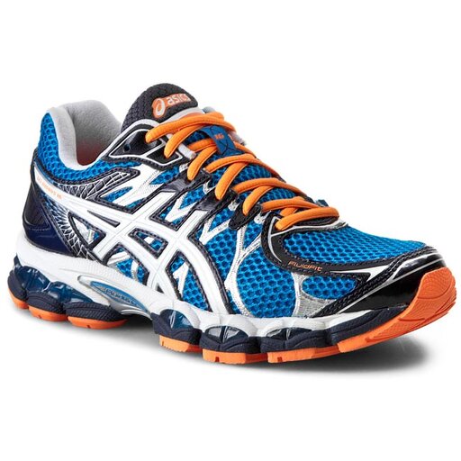 Pantofi Asics Gel Nimbus 16 T435N Blue White Flash Orange 4201