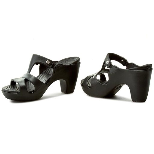 Pantoletten Crocs Cyprus V Heel W 201301 Schwarz