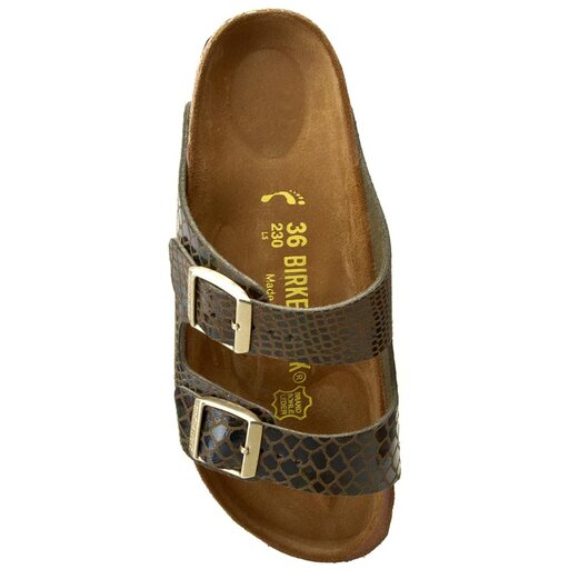 Birkenstock shiny snake olive clearance
