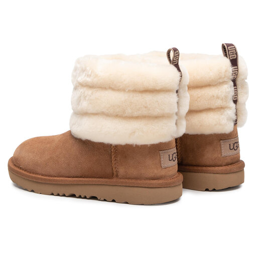 Stivali da neve Ugg T Fluff Mini Quilted 1103612K Marrone