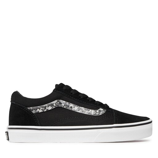 Black vans leopard print stripe deals