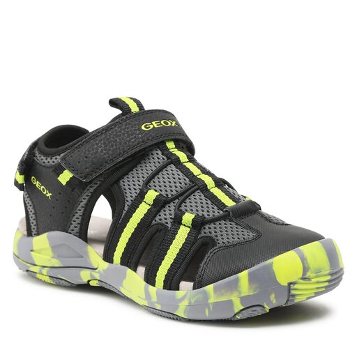 Sandales Geox Jr Sandal Kyle J15E1A014CEC0802 D Black Lime