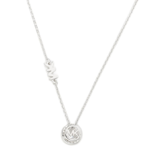 MICHAEL KORS ネックレス MKC1208AN040 PAVE HALO NECKLACE SV Precious Metal-Plated Sterling Silver Pavé Halo Necklace