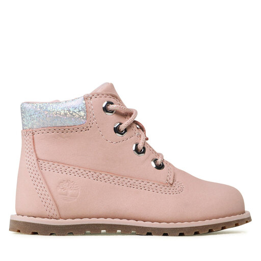Boots Timberland Pokey Pine 6in TB0A2H4X6621 Lt Pink Nubuck W Gltr