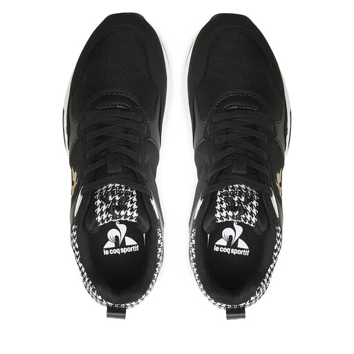 Le coq sportif black leather shoes sale