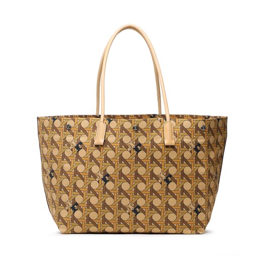 Basket weave tote clearance