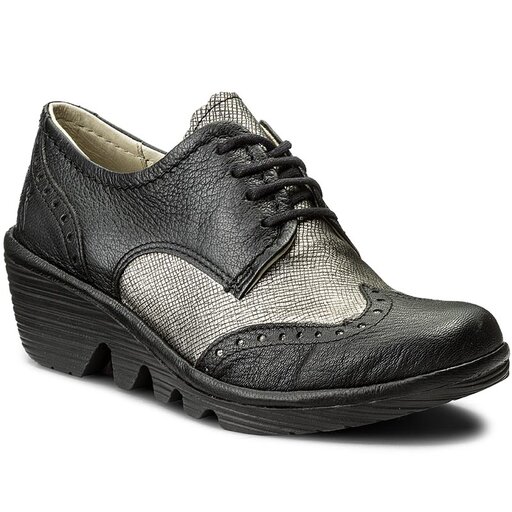 Poltop nky Fly London Palt P500488032 Blk Ant.Silver eobuv.sk