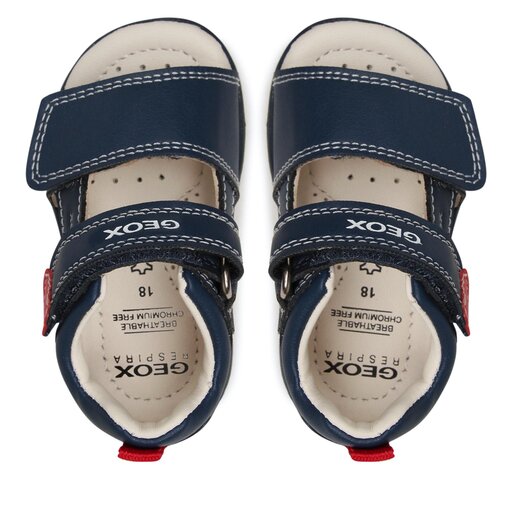 Sandales Bébé Garçon Geox Tapuz - Cuir Respirant - Scratch - Premiers Pas
