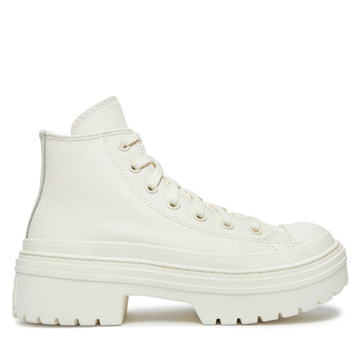 Stiefeletten Converse Chuck Taylor All Star Lugged Heel Leather Platform A10370C WeiB eschuhe