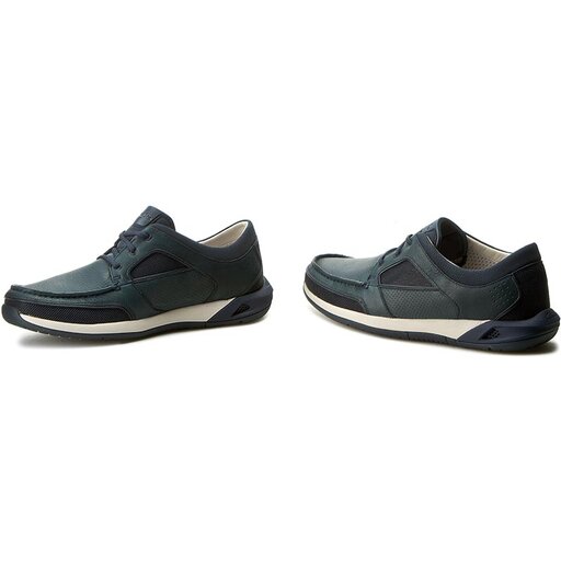 Scarpe basse Clarks Ormand Sail 261246117 Navy Leather escarpe