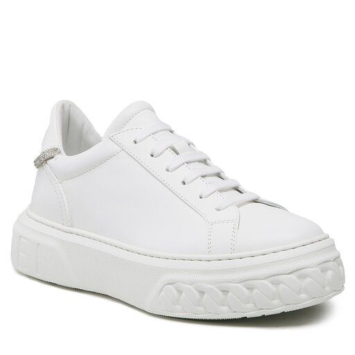靴 CASADEI Off Road Leather Sneakers in Black for Women | Casadei®