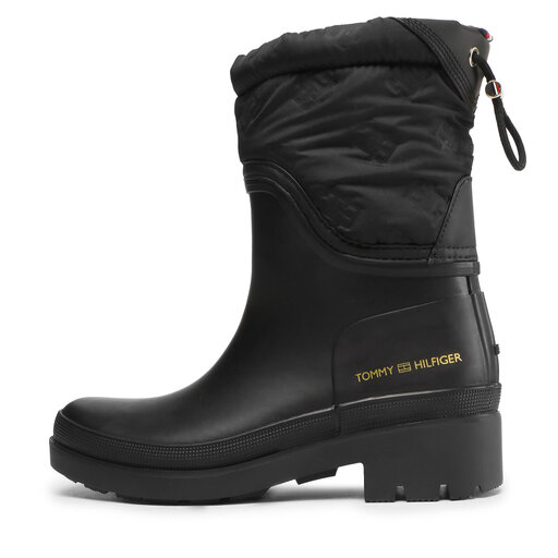 Tommy hilfiger knit rain boot sales