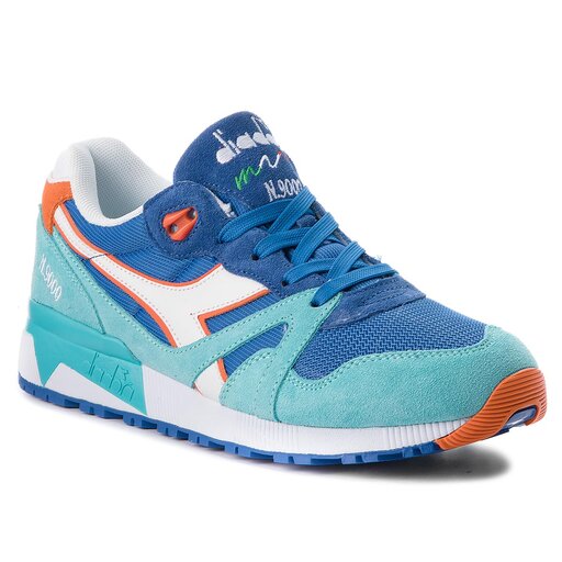 Diadora n9000 iii top white princess blue