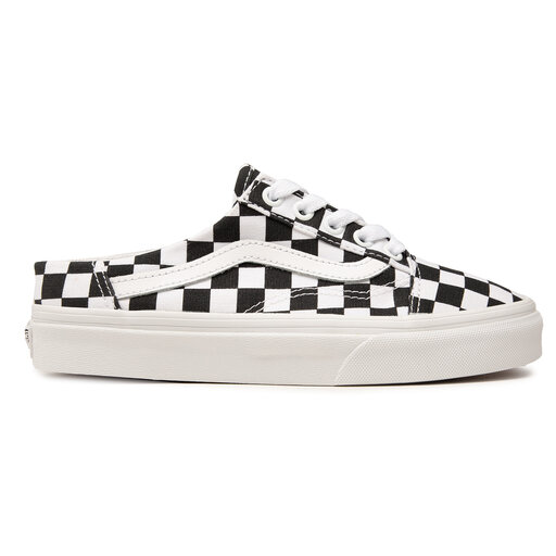 vans mule checkerboard