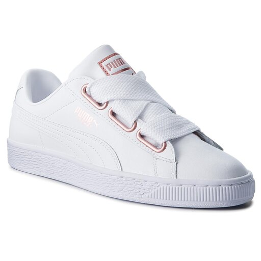 Puma basket heart white rose gold clearance