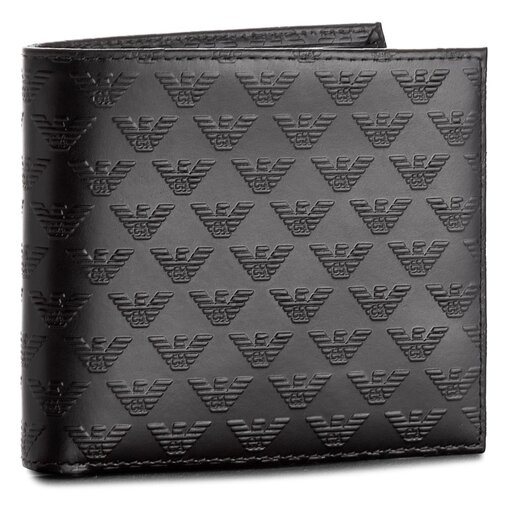 Cartera grande para hombre Emporio Armani YEM122 YC043 80001 Negro zapatos.es