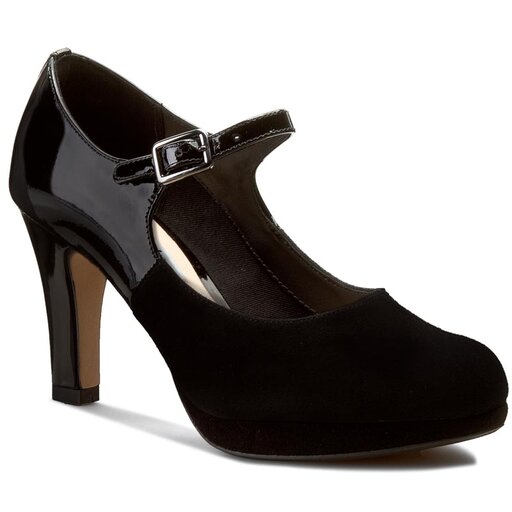 P buty Clarks Angie Kendra 261039094 Black Combi Sde eobuwie .pl
