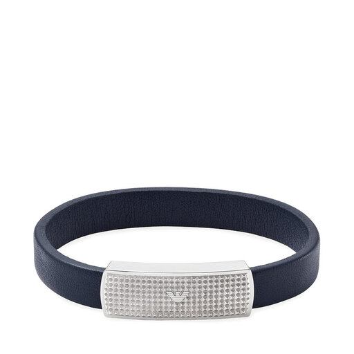Emporio armani unisex leather bracelet new arrivals