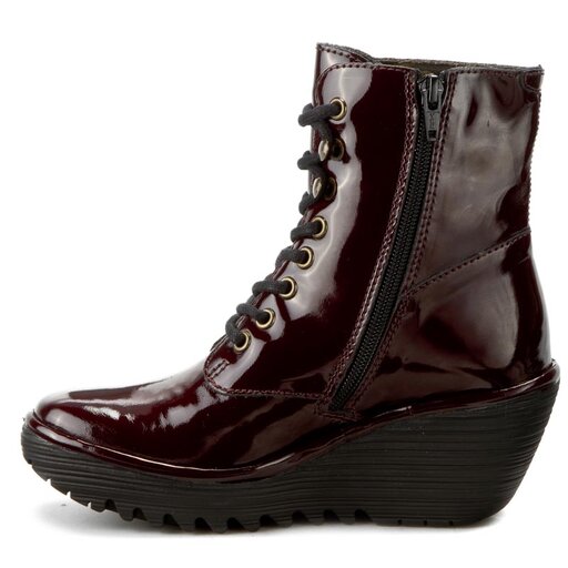 Fly london burgundy boots hotsell
