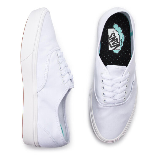 vans comfy cush white