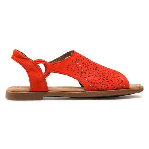 Sandały Clarks Reyna Swirl 261576884 Pomarańczowy