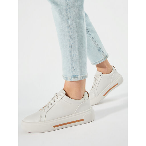 Снікерcи Clarks Hollyhock Walk 26176308 Білий | evzuttya.com.ua