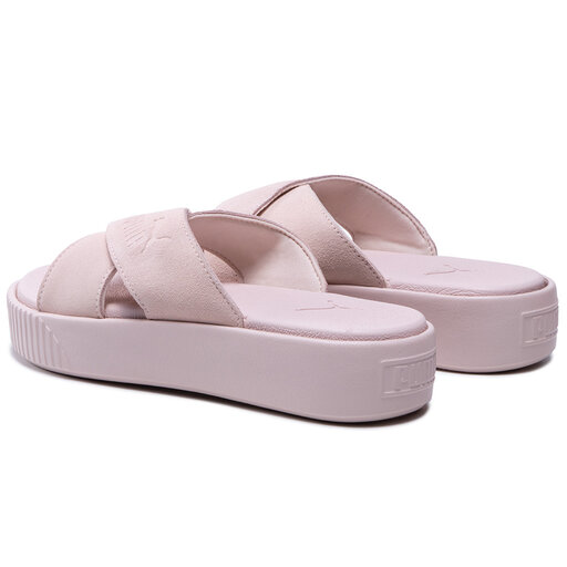 puma platform slides pink