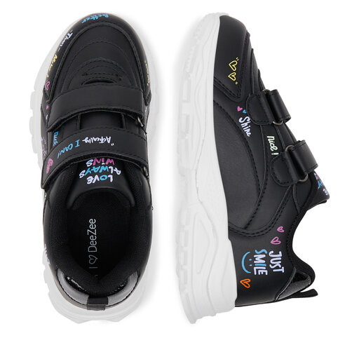 Sneakersy DeeZee CEO-AVO-19627-002 Czarny | eobuwie.com.pl