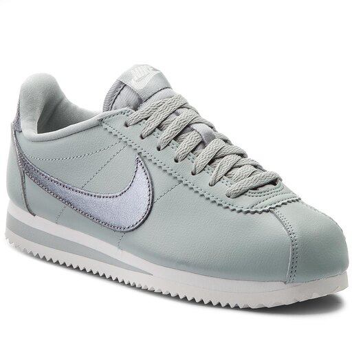 Nike classic cortez plateadas best sale
