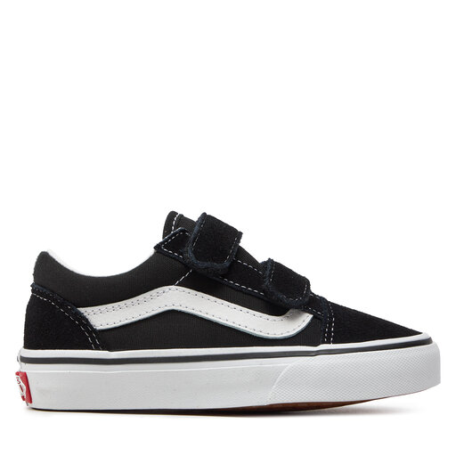 Black old skool velcro vans new arrivals