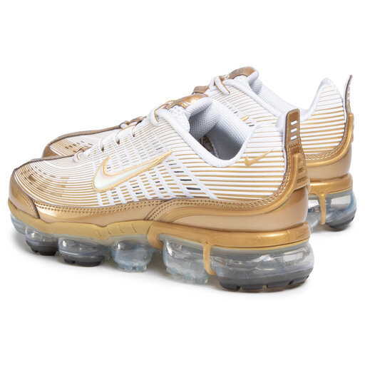 vapormax 360 white and gold