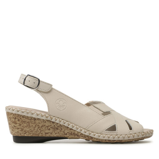 Sandały Rieker 66189-60 Beżowy