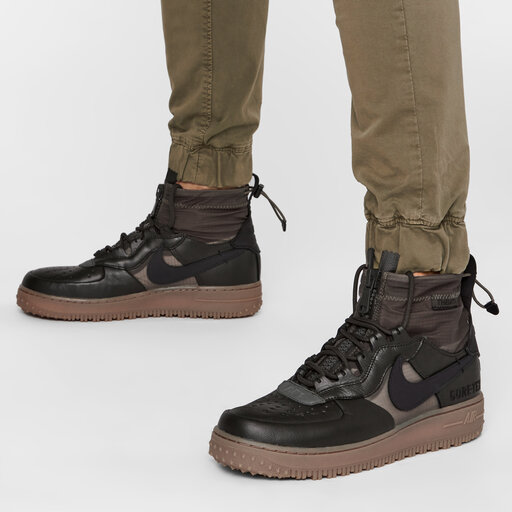 Batai Nike Air Force 1 Wtr Gtx GORE TEX CQ7211 300 Sequoia Black