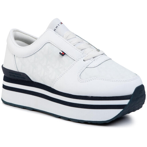 Tommy jacquard flatform outlet sneaker