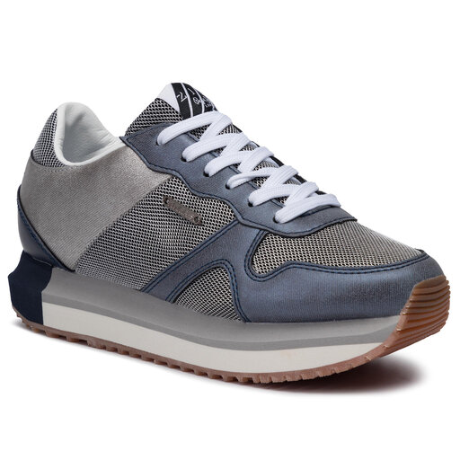 Sneakers Pepe Jeans Zion Mesh PLS30906 Silberfarben eschuhe