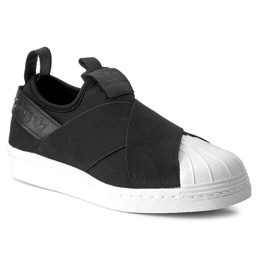 Superstar slip on black and white clearance