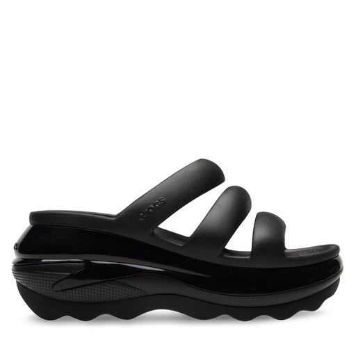 Шльопанці Crocs Mega Crush Triple Strap 209842 Чорний | evzuttya