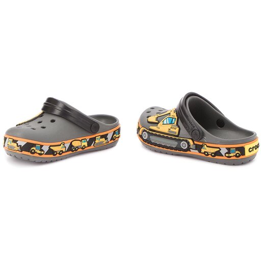 Pantoletten Crocs Cb Fun Lab Graphic Clg K 204983 Grau eschuhe
