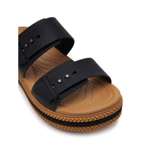 「大人気 新入荷 新品」に該当するファッション通販 Шльопанці Чорний 209978 Buckle Woven Brooklyn Crocs テープ・マスキングテープ