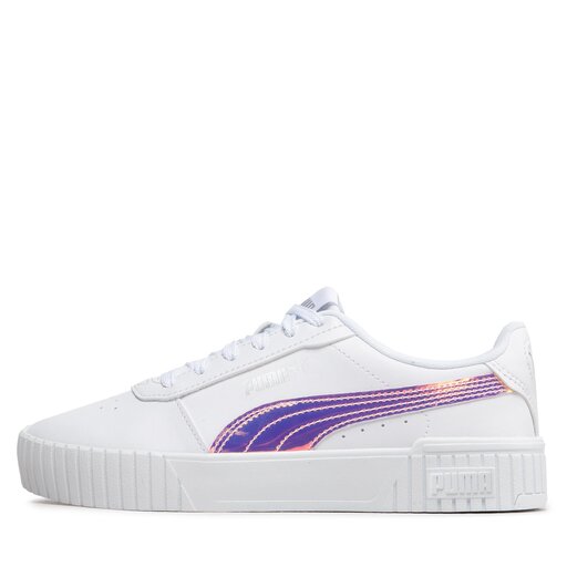 c Puma Carina 2.0 Holo Jr 387985 01 Puma White Puma Silver