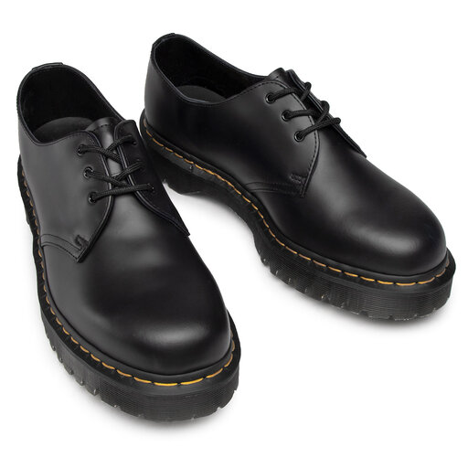 Zapatos Dr. Martens, Zapatos de piel 1461 Bex Smooth BLACK SMOOTH Hombre/Mujer