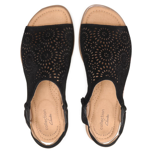 Sandalias Clarks Reyna Swirl 261577124 Negro