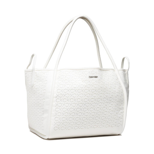 Tasche Calvin Klein Calvin Resort Carry All Bag Mesh K60K609404 WeiB eschuhe