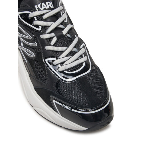 Sneakersy KARL LAGERFELD Komet KL65625 Czarny | eobuwie.com.pl
